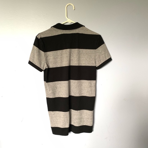American eagle grey and black striped shirt - Picture 2 of 3